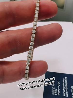 6 cttw natural diamond tennis bracelet #tennisbracelet #diamondbracelet #jewelryonsale #jeweltysale #fyp 