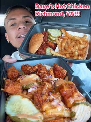 RICHMOND, VA @Dave’s Hot Chicken IS HERE! 🤩🔥 #daveshotchicken #daves #daveshotchickenreview #daveshotchickenmukbang #daveshotchickenloadedfries #davessauce #hotchicken #hotchickentender #tender #loadedfries #rvafoodie #rva #richmondva #rvaeats #rvarestaurants #asmr #asmrsounds #asmrvideo #asmrtiktoks #asmrfood #asmreating #eating #eatingshow #eatingsounds #eatingasmr #eatingshowasmr #eatingfood #mukbang #mukbangeatingshow #mukbangasmr #mukbangtiktok #mukbangasmrfoods #watchmeeat #comeeatwithme #letseat #food #Foodie #foodtiktok #FoodTok #foodreview #FoodLover #foodasmr #foodontiktok #foodietiktok #musttry #fyp #viraltiktok #chewing #chewingsound #crunch #crunchyasmr #crunchysounds #crunchy #satisfyingvideo #satisfaction #satisfyingsounds #satisfyingasmr #bigbites #goodeats 