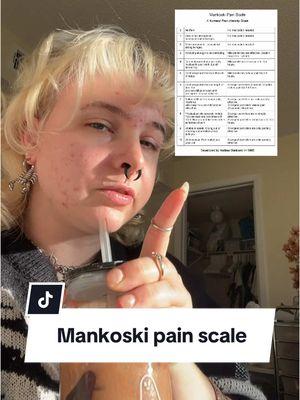 I went from rating my pain as a 3-4 to 6-8 using this scale, i found it really helpful bc its less subjective than traditional pain scales #chronicpain #autismawareness #autisticadult #heds  #greenscreen 