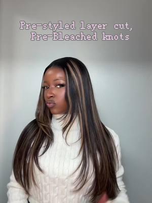 highlight the Pre-styled Layer cut hairstyle @Wavymy hair @Wavymyhair #wavymyhair #wavymyhairwig #wavymyhairshop #gluelesswigs #prestyledwig #layeredwig #wigtok #gluelesswiginstall #CapCut 