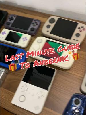 Last Minute Anbernic Gift Guide! #anbernic #rg35xx #rg405v #rg556 #rgcube #retro #retrogaming #gameboy #ps1 #ps2 #gamecube #nostalgia #christmas #giftguide #guide 