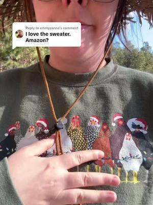 Replying to @emmyzanna i got it here!! 🫶🏻 sorry i know its a bit late for christmas! #chicken #chickens #backyardchickens #farmlife #christmaschicken #christmassweater 