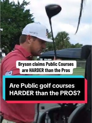 Are public golf courses harder!? #brysondechambeau #golftiktok #golf #golfer #golfcourse 