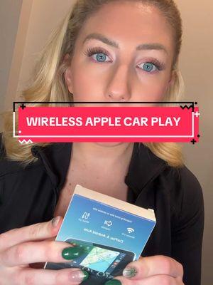 This device allows me to wirelessly use my Apple CarPlay! ✨🙌🏼📱🚗 #AppleCarPlay #WirelessAdapter #SmartDriving #CarAccessories #wirelesscarplay #carplay #gamechanger #tiktokmademebuyit  #phoneaccessories 