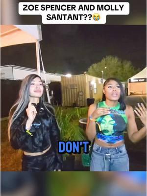 Mkst random link up ive ever seen  - #zoespencer #mollysantana #twitchstreamer #youtuber #femalestreamer #rollingloud 