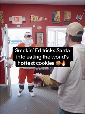 The nice list is overrated! 🤪Santa stopped by our shop so we had to give him the classic PuckerButt welcome! 🎁  #santasnaughtylist #hotsauce #pepperx #fortmillsc #downtownfortmill 