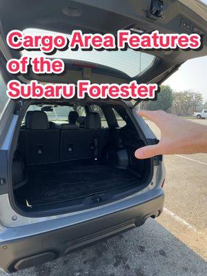 Here are some of the cool features you’ll find in the back of the 2025 Subaru Forester. Price as shown for this Touring model is $41,390. #Subaru #Forester #SubaruForester #Cargo #Space #Features #SUV #Demo