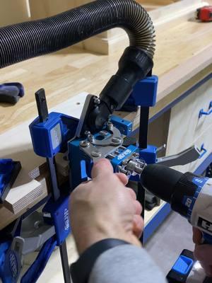 Using the @Kreg Tool Mortise Mate to make cabinet  doors is so easy. Im enjoying this rig #fyp #woodtok #woodwork #mortiseandtenon #cabinetdoor #shakerstyle #tooltok #kreg #kregjig 