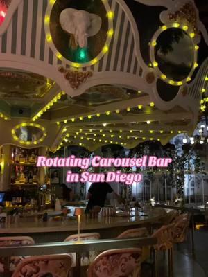 Wilma’s Carousel Bar in Little Italy🎠🥂 #sandiego #sandiegorestaurants #carouselbar #littleitalysandiego #sandiegolife 