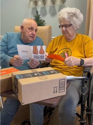 Some of the cards they’ve received 😂😂💚🙌🏼🎄 Jock & Belle are astonished by all the love for them! #jockandbelle #fypシ゚viral #grandparentsoftiktok #laugh #marriage #62years #grandpa #grandma #rehab #cards #Love #marriedlife 