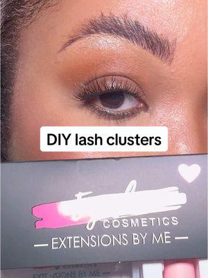 DIY lash clusters  #lashclusters #lashclustersathome #lashclusterstutorial #lashes 