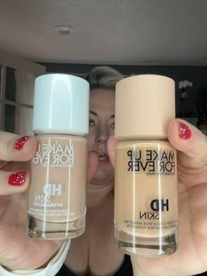 Comparing Makeup Forever HD Skin side by side! Are you team matte or dewy? @makeupforever @MakeUpForEverUSA #tiktokshopcreatorpicks #hdskin #makeupforever #dewyfoundation #mattedoundation #MakeupRoutine #foundation 