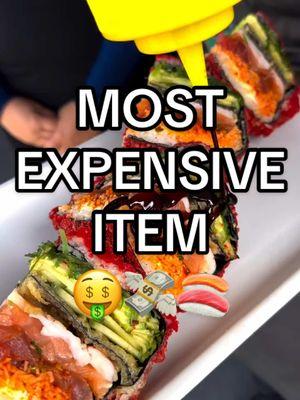 This Sushi Crunch Wrap Supreme is the most expensive item on our menu! 🤑💸 Packed with spicy tuna, spicy krab, salmon, shrimp, avocado, seaweed salad, cucumber masago, and cream cheese coated in Flamin’ Hot Cheetos! 🔥 This scrumptious creation has gotta be over a pound (it’s as big as your head!) 🙌🏼🤯 We usually cut them in half, but if you’re looking to share, we can cut it into quarters for you. Have you tried our Sushi Crunch Wrap Supreme yet?! 🤤   #foodchallenge #sushilovers #flaminhotcheetos #crunchwrap #foodporn #orlandoflorida #orlando #mostexpensive 