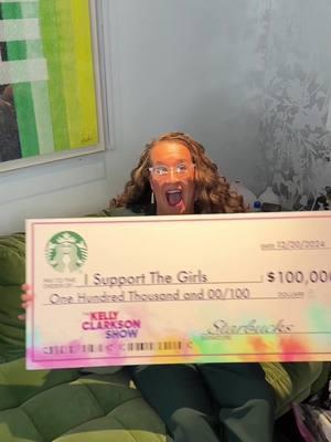 Thank you SO much to @kellyclarkson @starbucks @kellyclarksonshow @nbc and everyone involved in #TheKellyClarksonShow for the #GoodNeighborOfTheYear award📺🩷 If you want to match Kelly Clarkson, you can volunteer OR donate to our goal to raise $100,000 by the end of this month to keep supporting the girls! Link in bio NOW🔗 #kellyclarkson #tkcs #kellyclarksonshow #starbucks #fyp #creatorsesrchinsight #happyholidays