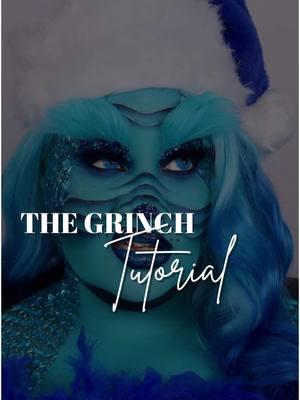 Grinchelle, from the East Atlanta side of Whoville. Products deets:  @mehronmakeup Teal, White, Black Paradise Paints @lashingoutglam Glam book of slay Pallet, Denim Liquid Lipstick, Aurora Glam Pallet @blendbunnycosmetics Ellis Pallet @amazon Wig & Gems @prettypopularhair Lashes #TheGrinchMakeup #SFXMakeup #BlueGrinch #MakeupTrends #MakeupInspo