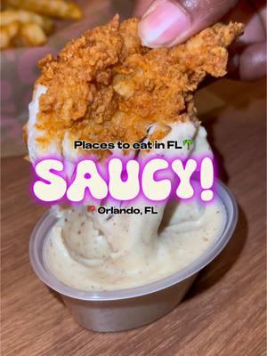 Places to eat in FL🌴: Saucy!📍Orlando, FL. KFC has unveiled a brand new restaurant concept called Saucy, with its first U.S. location right here in Orlando, Florida. This spot specializes in chicken tenders paired with 11 signature sauces to choose from. Plus, their menu features a variety of other exciting new items to explore! 📍502 S Alafaya Trail, Orlando, FL 32828 #kfc #saucy #newrestaurant #placestoeatinorlando #orlandofoodie #floridafood #chickentenders #sauce #fyp #orlando #Foodie #foodtiktok 