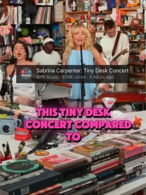 @nprmusictt ends the year strong with @Sabrina Carpenter … #tinydesk #sabrinacarpenter #npr #tinydeskconcerts #llusionmusic #fyp 