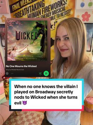 Honored to be a part of the wicked lore thanks to our Bring It On Broadway family 🥹 💚💓 Cc: Alex Lacamoire, Tom Kitt, Lin-Manuel Miranda, Amanda Green Jeff Whitty, Andy Blankenbuehler 🎭 😈 #wicked #killerinstinct #bringiton #eva #bringitonthemusical #broadway #musicaltheatre #noonemournsthewicked #arianagrande #linmanuelmiranda #theatre 