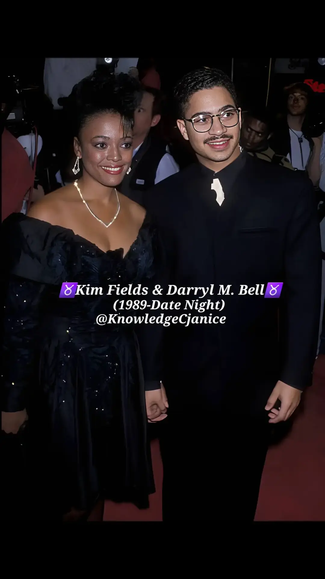 📸Celebrity Throwback Pics... Actress Kim Fields and actor Darryl M. Bell attended the premiere of Harlem Nights on November 16, 1989, at Mann Chinese Theater in Hollywood, California. (Photo by Ron Galella, Ltd./Ron Galella Collection via Getty Images) Darryl M. Bell (sometimes credited as Daryl Bell; born May 10, 1963) is an American actor best known for his role as Big Brother X-Ray Vision in the 1988 Spike Lee film School Daze and as Ron Johnson Jr. on the NBC sitcom A Different World (1987–93). Darryl Bell also starred on the short-lived UPN sitcom Homeboys in Outer Space as Morris Clay. Bell was born as the son of Travers J. Bell Jr., the founder of the first black firm on the New York Stock Exchange. Bell graduated from Delbarton School in Morristown, New Jersey, in May 1981, where he was one of four African American students, accounting for 1% of the school's enrollment. Bell also attended Syracuse University. Bell is a member of Alpha Phi Alpha, having pledged the fraternity through the Delta Zeta chapter in Spring 1982. He is in a 30-year-long committed relationship with actress Tempestt Bledsoe, who co-starred in the NBC TV comedy The Cosby Show. The couple appeared together in the Fox reality TV series Househusbands of Hollywood, which debuted in August 2009. Kim Fields Morgan (née Fields is an American actress and director. She first gained fame as a child actress on the television series Good Times (1978–1979), and rose to greater prominence for her role as Dorothy "Tootie" Ramsey in the NBC sitcom Diff'rent Strokes (1979–1981), as well as its spin-off The Facts of Life (1979–1988). Fields made her transition into mature roles as Regine Hunter on the Fox sitcom Living Single (1993–1998). Afterward, she began work as a director on the Nickelodeon sitcom Kenan & Kel, as well as Tyler Perry's House of Payne. She currently stars in the Netflix original series "The Upshaws" (2021–present). Before appearing on The Facts of Life, Fields co-starred in a short-lived sitcom called Baby, I'm Back with Demond Wilson and Denise Nicholas, and she appeared in a television commercial for Mrs. Butterworth's syrup.#datenight#actors#adifferentworld#legends#fyp#fy#tv#film#kimfields#DarrylMBell#dated#tootie#film#thefactsoflife 