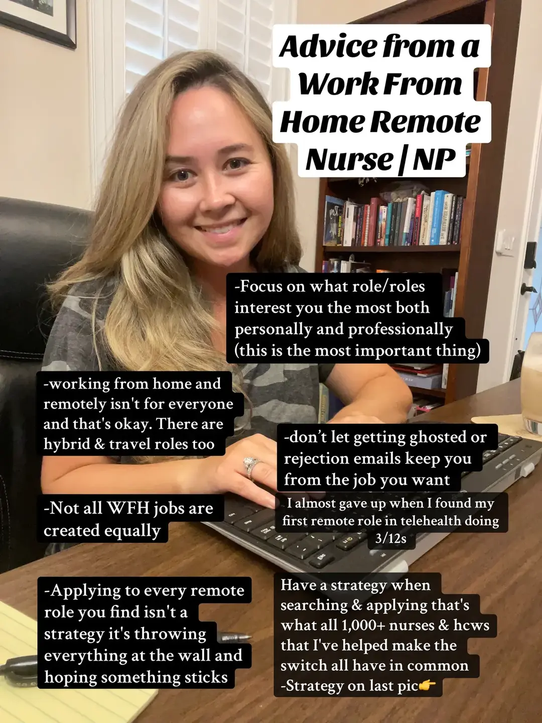 Heres my 2 cents on working from home in the healthcare sector. Also answering some of the most frequently asked questions and giving you the same strategy everyone of my mentees has!  #wfhnurse #thenursekristen #wfhnursetips #remotenurse #workfromhomenursejobs #wfhnursejobs #remotenurse #nonbedsidenursing #nursesoftiktok #nursetok #sixfigurenurse #softnurseera #softnurselife #softnursejob #workfromhomenurse #rn #lpn #lvn #arnp #np 