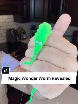 Replying to @sir_sups Here is the secret to the Magic Worm illusion. Adopt your own Wacky Worm today! The Wonder Worm also makes an excellent gift for any occasion; super amazing magic illusion that is easy to perform! Available now from our TikTok Shop #illusion #pet #worm #magictrick #LearnOnTikTok #amazing #magic #trick #tutorial #fun #gifts #magician #fyp 