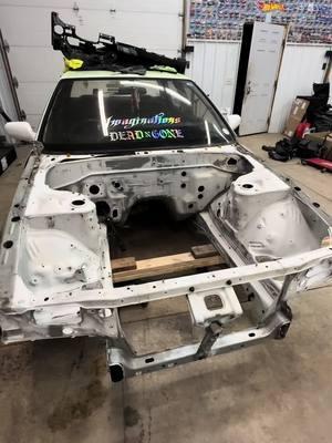 can yall guess what color the engine bay is going?#r32 #gtst #skyline #gtr #rb20 #rb25 #rb26 #rb #fab #fabwork #sema #build #redo #enginebay #fyp #fypシ #cartok #car #cars #time #winterproject #nissan 