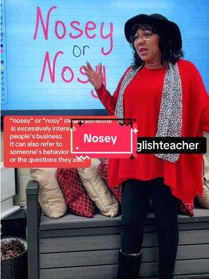 Today’s lesson was all about the word nosy—is it spelled N-O-S-E-Y or N-O-S-Y? I had fun teaching this by pulling a little trick on my followers. I wore mismatched shoes knowing they’d wonder why, proving they could be a little nosy too! It’s a playful way to explore spelling and curiosity, while reminding everyone that language lessons can be just as fun as they are educational. Did you guess the correct spelling? #Nosey  #NosyOrNosey #GrammarFun #SpellingLesson #Nosy #MiddleSchoolTeacher #TeachersOfTikTok #Grammarlesson #LanguageLearning #EducationalHumor #MiddleSchoolLife #WordPlay #FunWithEnglish #FashionistaTeacher #MismatchStyle #EnglishLessons #GrammarTips