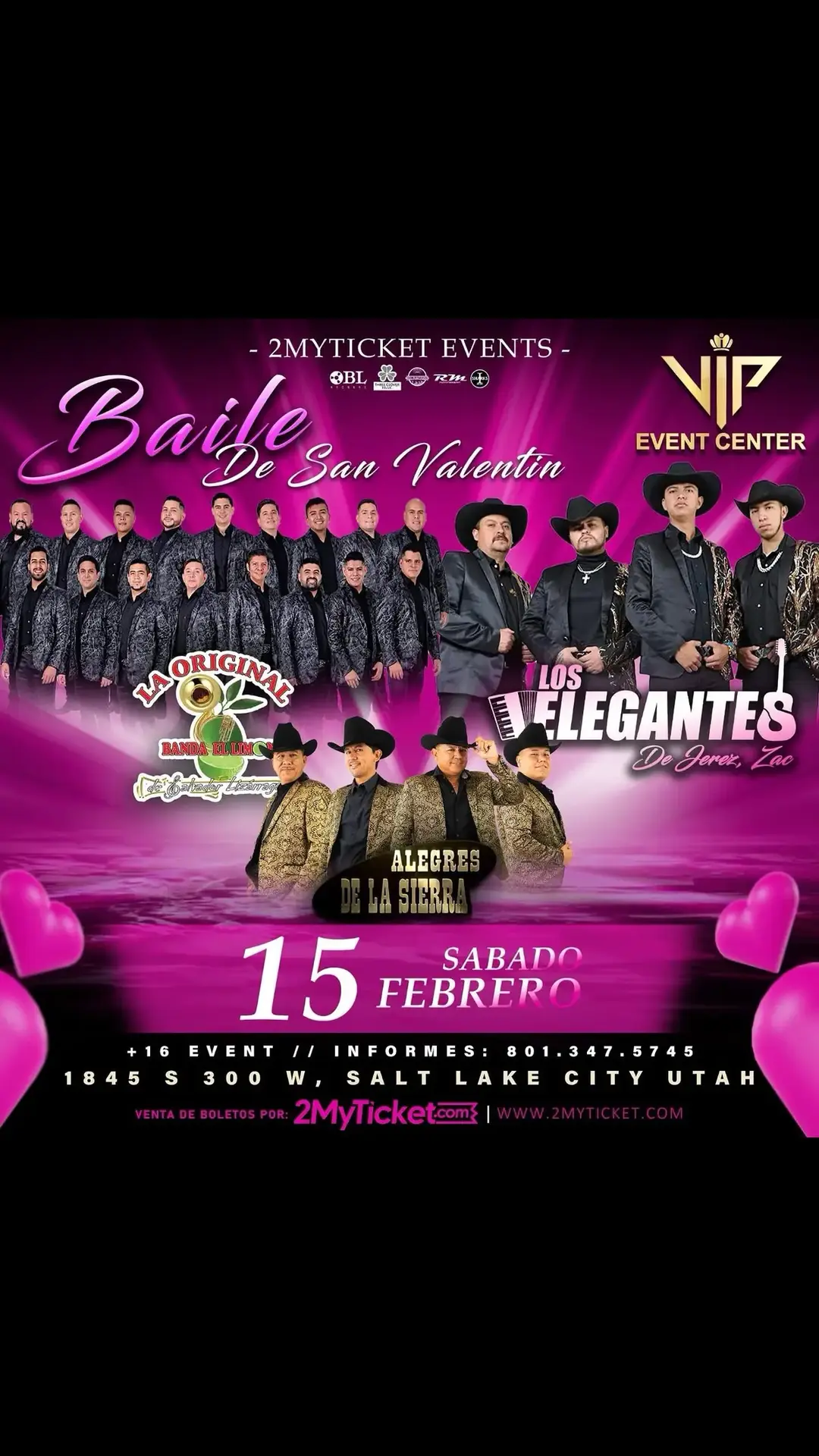 #2myticket events te trae el primer baile de san Valentín 💘 #sanvalentin con #laoriginalbandaellimon #loselegantesdejerez #alegresdelasierra #2myticketEvents #2myticketevents @S-Sanchez 