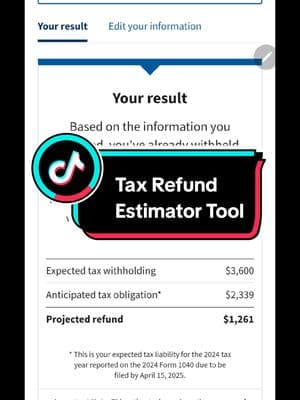 Find out what your Tax Refund is going to be right now! 🤗 #taxseason2024 #taxseason  #biggertaxrefund #refundtips #taxtipsandtricks #taxtips #taxhelp #taxtime #taxtok #taxesexplained #taxrelief #wheresmyrefund #refund #tax #taxes #taxdebt #taxesowed #w4help #w4 #irs #taxreturn 