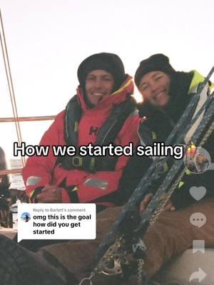 Replying to @Barlett really just sent it and are still learning every day :) #sailingtiktok #surftok 