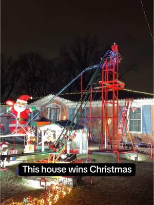 They installed a christmas rollercoaster wtf #christmas #rollercoaster 