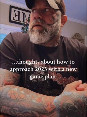 Thinking big for 2025 #gameplan #shootforthestars #dealer #2025 #powermove #powermoves #tattooedmen #inkedmen #silverfox #over40 #over40s #over40sclub 