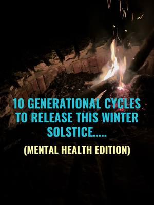 🤎🧿💫❄️🪵🔥 The Yule Winter Solstice is a powerful time for reflection, renewal, and setting intentions for the upcoming cycle of the year. It marks the return of the light, symbolizing new beginnings, growth, and healing. If you're looking to break generational cycles, particularly those that may have been passed down through the family or lineage, this time can offer a spiritual opportunity for deep transformation. 10 generational cycles you might consider breaking, in alignment with the energy of the Yule Solstice.🤎 To effectively break these cycles, it’s important to be intentional and consistent in your actions. The Winter Solstice offers a time of reflection and deep introspection, which can be a powerful catalyst for these changes. Take time to journal, meditate, and focus on letting go of the old as you set intentions for a new, healthier generational legacy. #generationaltrauma #yule #wintersolstice #winter #rituals #witchtok #witch #MentalHealth #mentalhealthmatters #breakthecycle #stigma #fyp #somatictherapy #somaticexperiencing #ptsd #cptsd #holisitchealth #psychology #grace #fire 