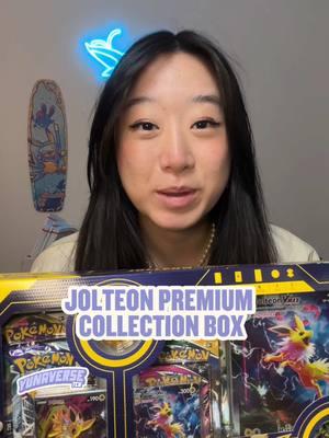 jolteon premium collection box! #pokemon #pokemontcg #pokemontradingcardgame #pokemoncards #yunaversetcg 