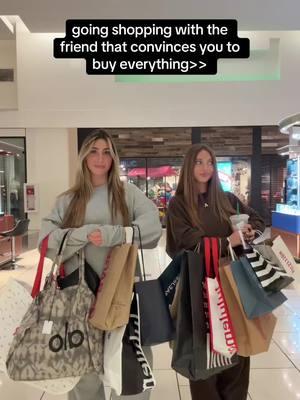 a lot of money later😅 @amira #shopping #funny #friend @Alo Yoga 