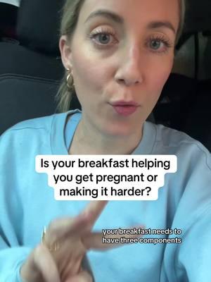 Is your breakfast fertility supportive? #ttcjourney #fertilitynutritionistcoaching #infertilitychallenges #pcospregnancyjourney #prenatalnutritionist #ivfpreparation #prenatalsupplements  