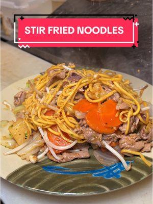 Not feeling rice today? Try our Mongolian Stir Fried Noodles 😏😋 #tripleteahouse  . . . #asian #food #comfortfood #eat #mongolian #stirfried #noodles 