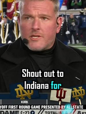 INDIANA HAS BEEN A BASKETBALL SCHOOL FOR SO LONG.. CIGNETTI RALLIES THE BOYS AND HAS THEM BELIEVING.. I CHOOSE TO BELIEVE IU GETS A MASSIVE WIN OVER NOTRE DAME.. HOO-HOO-HOOSIERS. @Notre Dame Football @Indiana University @College GameDay #notredame #notredamefootball #indiana #indinauniveristy #indianafootball #hoosiers #shanegillis #comedy #comedian #standupcomedy #CollegeFootball #football #collegefootballplayoff #cfb #cfbplayoff #football #footballtok #sports #sportstok #collegegameday #gameday #patmcafee #patmcafeeshow #thepatmcafeeshow #thepatmcafeeshowclips #mcafee #pmslive 