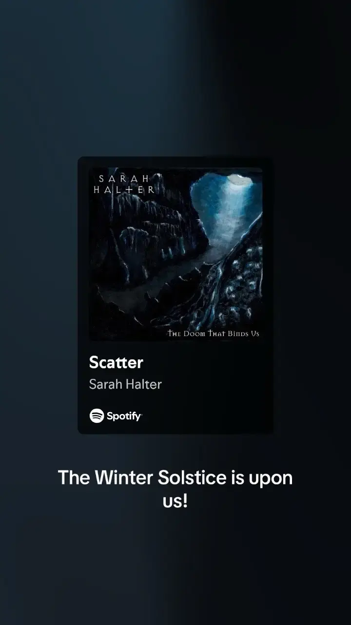 A Solstice song. While division and conflict seem endless, the Solstices empower the song’s speaker to “scatter like dandelion seeds” despite inevitable changes occurring throughout each celestial cycle. #sarahhalter #metal #metalmusic #progressivemetal #deathmetal #gothicmetal #heavymetal #spotify 