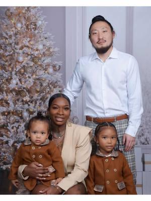 The Chaos This Year For These Pics Not Sure How We Got These Done😂 Happy Holidays🎄 Last Pic Sums It Up #fyp #fylpシviralシ #christmas #photomagic #christmasshoot #blasian #trini_tiktoks #korea #toddlersoftiktok #chaos 