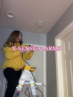 I feel SOO much better having these X-Sense smart detectors in my home & I can silence it from my PHONE!! One less thing I need the ladder for 🔥😅😂 Get 10% off with code: XSENSE10. Link in my bio!! @X-sense  #xsensepartner #sponsored #xsense #firesafety #newhome #homeprotection #smarthome #carbonmonoxide #fire #Home #DIY #reset #house 