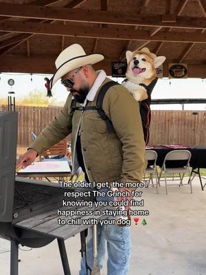 Arriba el p*nche Grinch for being ahead of his time lol 🎄#doglife #doglover #dogsoftiktok #corgi #perrostiktokers #perritos @Little Chonk 