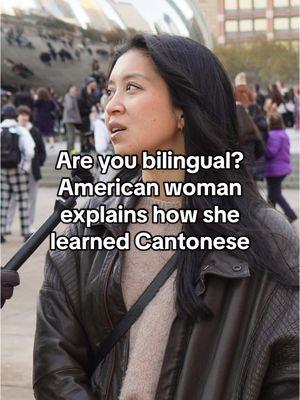 American woman who speaks Cantonese explains how she learned 🌎  #publicinterview #streetinterview #culture #global #world #travel #foreigner #studyabroad #student #opinion #documentary #people #life #american #usa #fyp #foryou