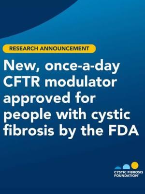 One aspect of these breakthrough treatments that isn’t talked about as much as it should be, is their cost. With Trikafta, even when patients qualify and receive a prescription, many still cannot afford the medication. While Vertex profits significantly from these drugs, some patients are left without access due to the overwhelming financial burden, and I don’t see that changing with this new, more expensive development  #greenscreen #cysticfibrosis  #cysticfibrosis #cftrmutation #cftrmodulator #trikafta #cfawareness #cfnews 