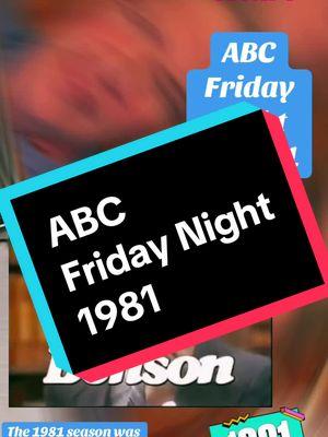 The ABC Friday night lineup in the fall of 1981. #greenscreenvideo #80stv #1980s #80stvshows #80s 