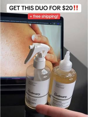 Not 1 but 2 bottles for $20 with free shipping!  #theordinary #theordinaryglycolicacid #glycolicacid #clearskin #hyperpigmentation #clearskin #hyperpigmentation #acne #darkspots 