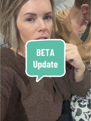 BETA update! #hcg #betahcg #progesterone #musefulchaos #10 #bigfamily #pregnancytiktok #10thbaby #babynumber10 #fyp #follow #ttcjourney #lgbt #9kidsandcounting #9kids #twomoms #momlife #fertility #fertilityjourney #wlw 