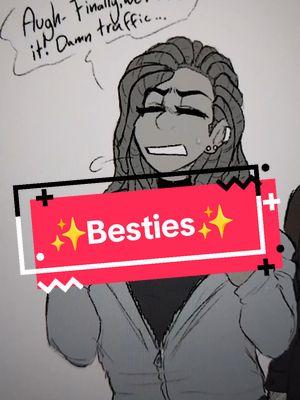 When you see your bestie in the room ☺️😂✨️ #ocartist #artistoftiktok #digitalart #myocs #furryoc #monsteroc #myocs #weirdartist #digitalartist #humanoc 