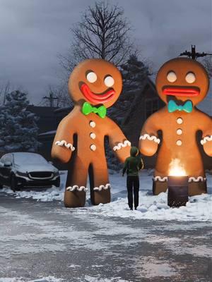 He can catch you, he's the Gingerbread Man! 🍪 #fyp #horror #christmas 