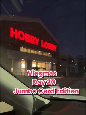 Day 20 of vlogmas and answering some questions about the Jumbo Cards! #vlogmas2024 #jumbocards